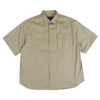 PRADA プラダ UCS395 S211 国内正規品 COTTON S/S SHIRT フロントボタン留め コットン 半袖 シャツ ベージュ系 XXL【美品】【中古】