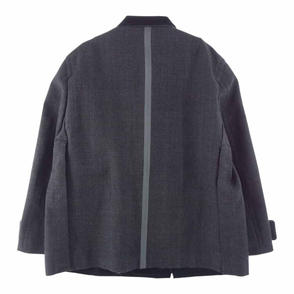 sacai テーラードジャケット　ブラック　ウール　　Lサイズ相当 サカイ(Sacai)サカイ sacai × Carhartt WIP Suiting Bonding Jacket