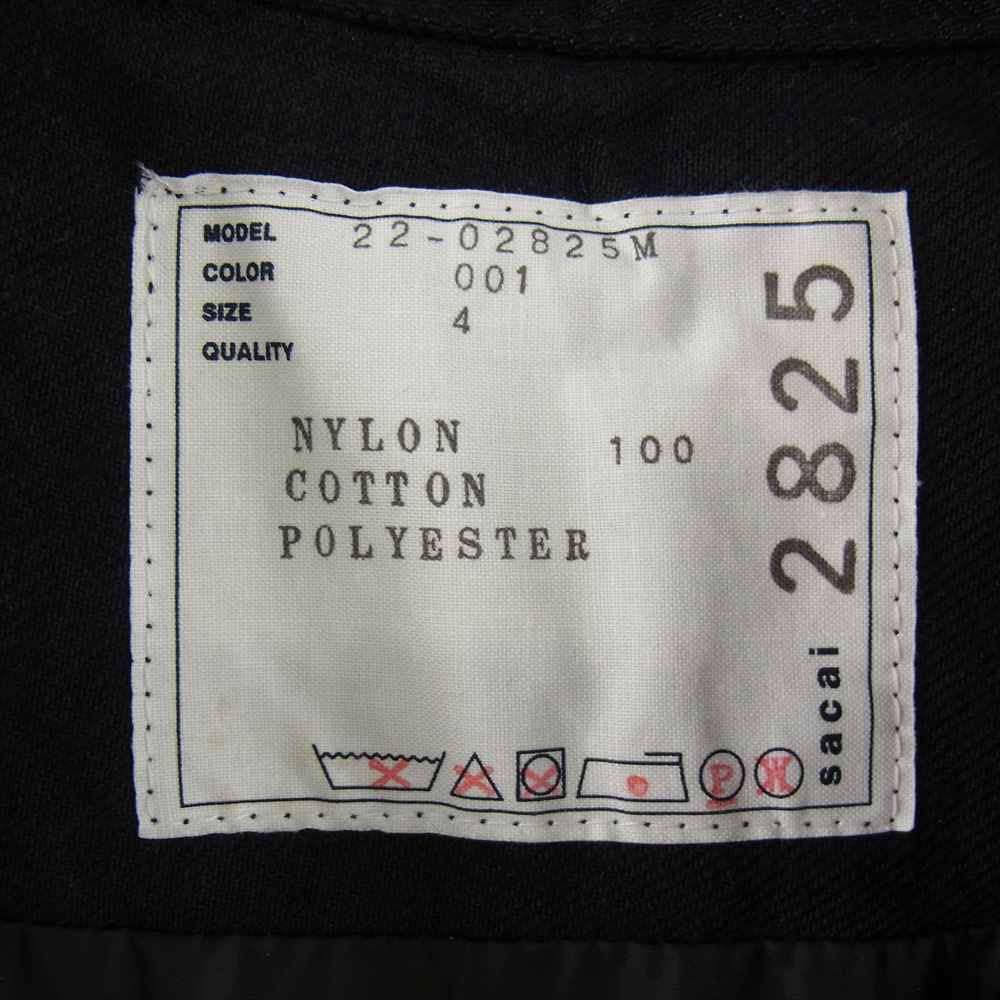 Sacai サカイ 22AW 22-02825M Nylon Twill Mix Blouson ナイロン