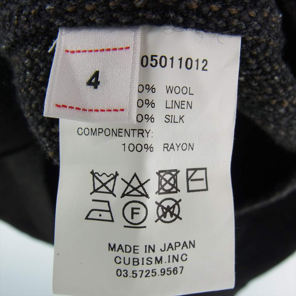 VISVIM ビズビム 21AW 121205011012 I.C.T. kofu fil shirt LUMBER L/S TWEED ツイード 長袖 シャツ ジャケット グレー系 4【美品】【中古】