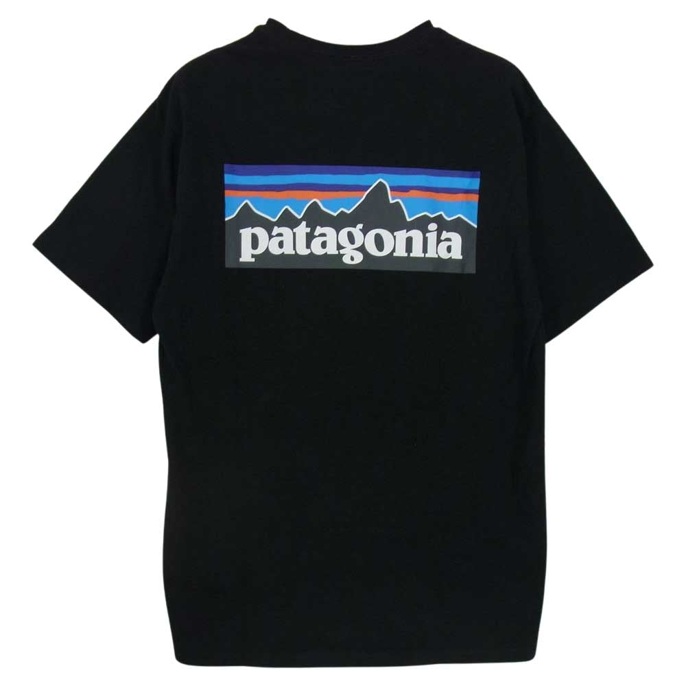 patagonia パタゴニア 38504 P-6 Logo Responsibili Tee P-6ロゴ レスポンシビリ Tシャツ ブラック系 S【中古】