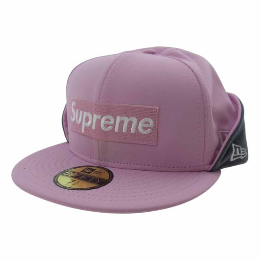 Supreme シュプリーム 20AW 20AW WIND STOPPER Earflap Box Logo New Era Pink／7-1/2 BB CAP ジェットキャップ ピンク系 7 1/2 59.6cm【新古品】【未使用】【中古】