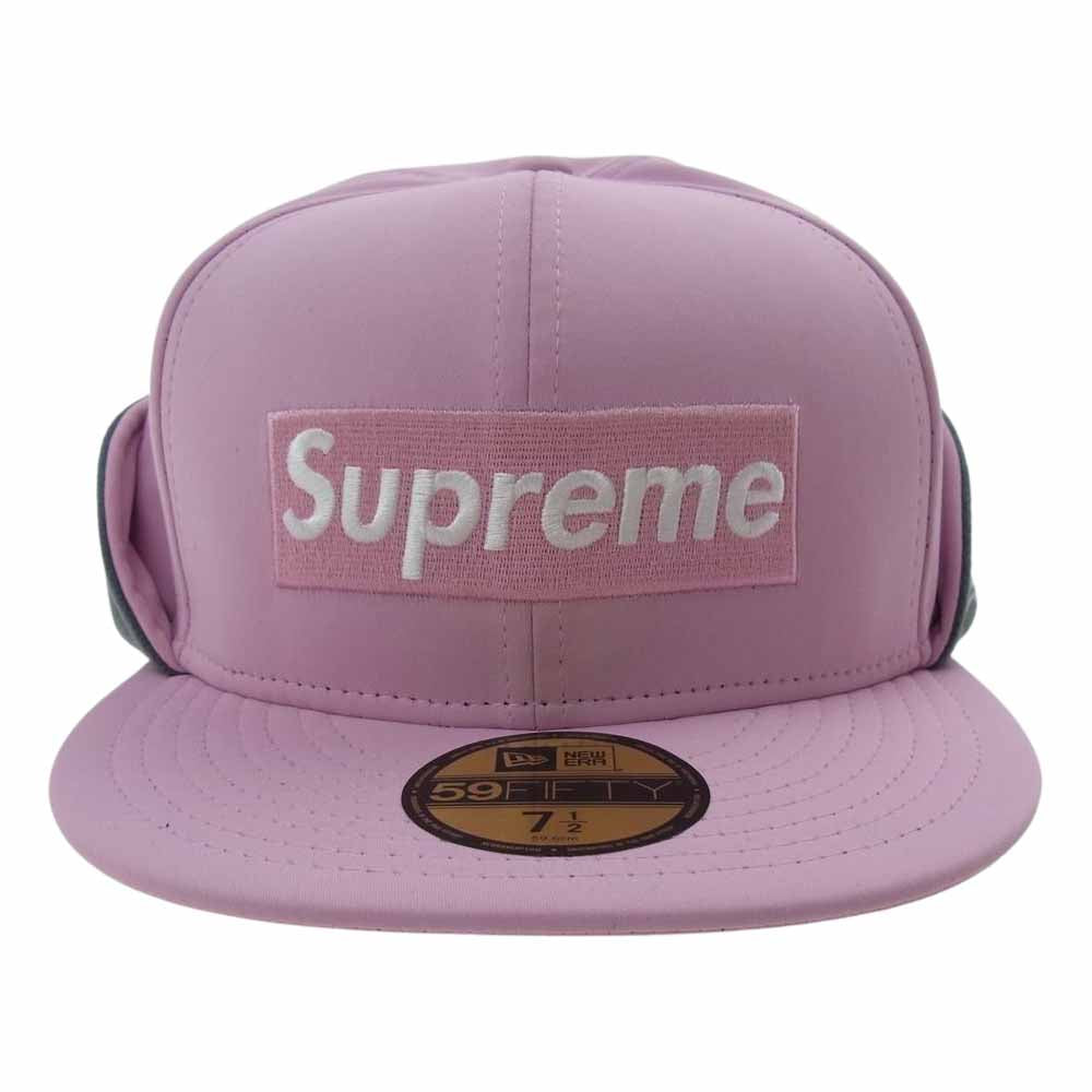 Supreme シュプリーム 20AW 20AW WIND STOPPER Earflap Box Logo New Era Pink／7-1/2 BB CAP ジェットキャップ ピンク系 7 1/2 59.6cm【新古品】【未使用】【中古】