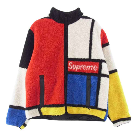 Supreme シュプリーム 20AW Reversible Colorblocked Fleece Jacket リバーシブル カラーブロック フリース ジャケット マルチカラー系【中古】