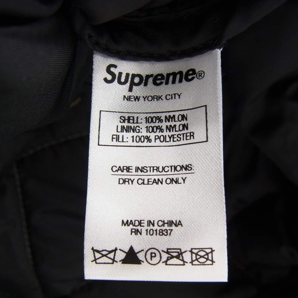 Supreme シュプリーム 19SS Spider Web Quilted Work Jacket キルティング ジャケット ブラック系 M【美品】【中古】