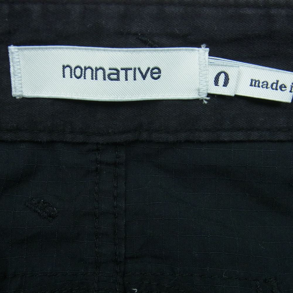 nonnative ノンネイティブ NN-P3355 ストレッチ リップストップ イージー リブ パンツ CYCLIST EASY RIB PANTS TAPERED ブラック系【中古】