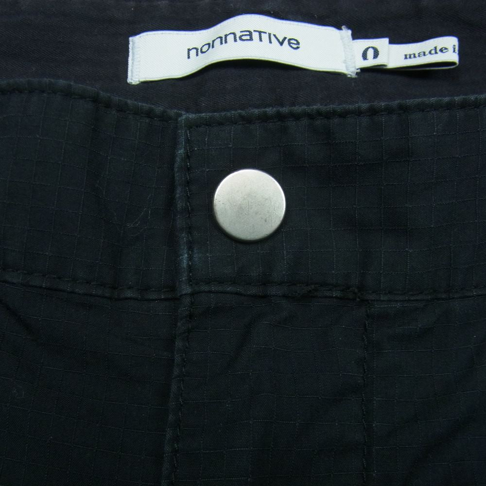 nonnative ノンネイティブ NN-P3355 ストレッチ リップストップ イージー リブ パンツ CYCLIST EASY RIB PANTS TAPERED ブラック系【中古】