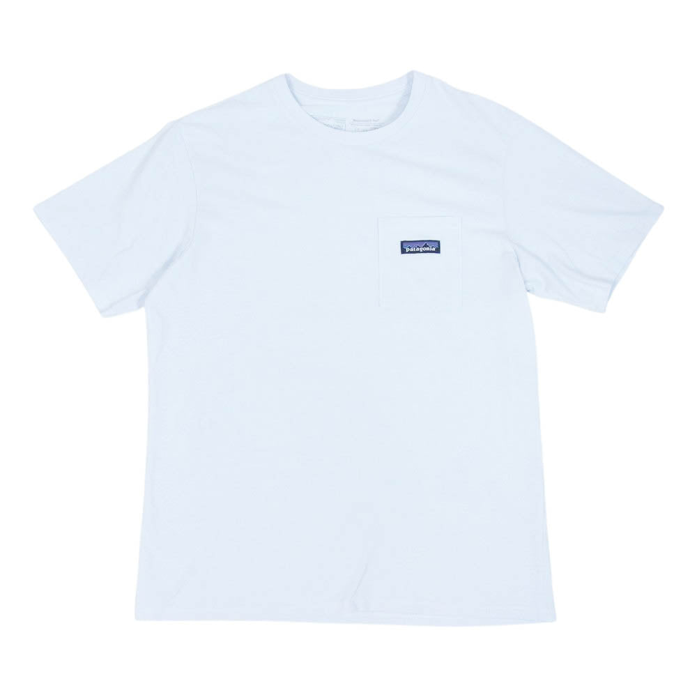 patagonia パタゴニア P-6 Label Pocket Responsibili-Tee P-6ラベル ポケット レスポンシビリティー Tシャツ ライトブルー系 S【新古品】【未使用】【中古】