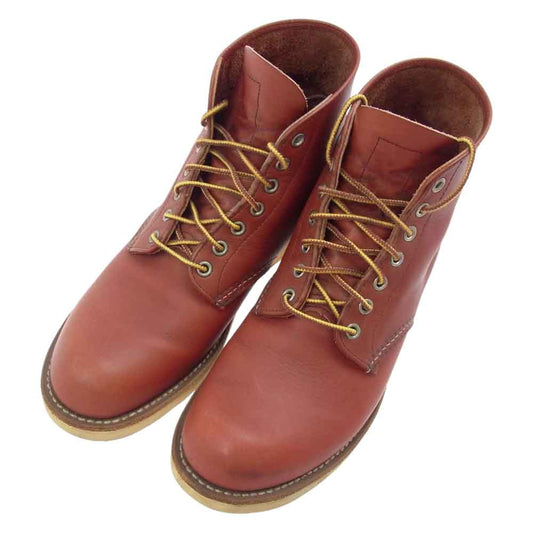 RED WING レッドウィング 8166 6インチ クラシック ラウンド ブーツ ブラウン系 26.5cm【中古】