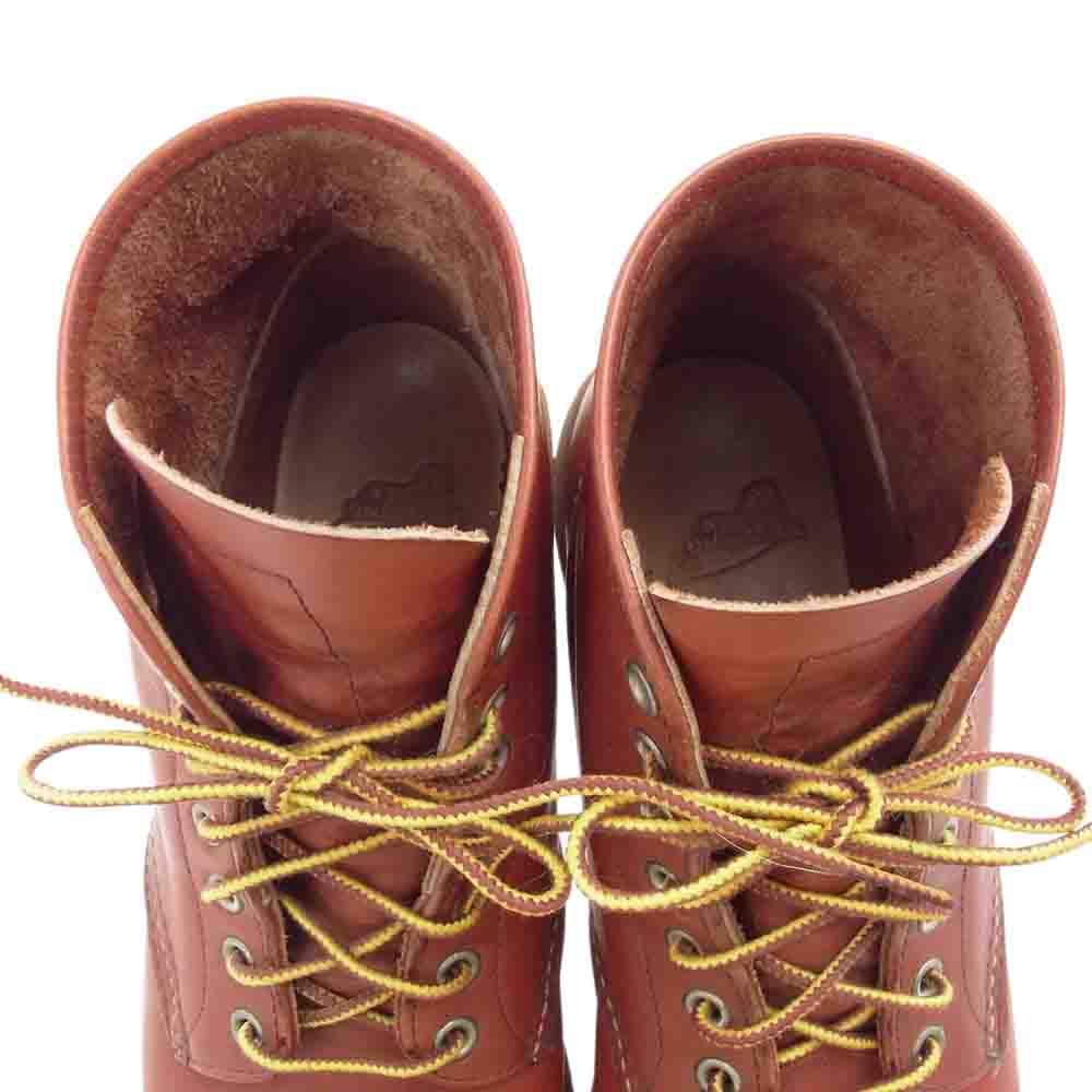 RED WING レッドウィング 8166 6インチ クラシック ラウンド ブーツ ブラウン系 26.5cm【中古】