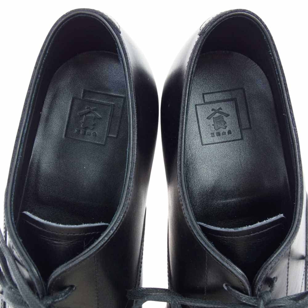 三陽山長 Q7412-021-09 TOMOJIRO 友二郎 ストレートチップシューズ サイズ6.5 ブラック系 24.5【美品】【中古】