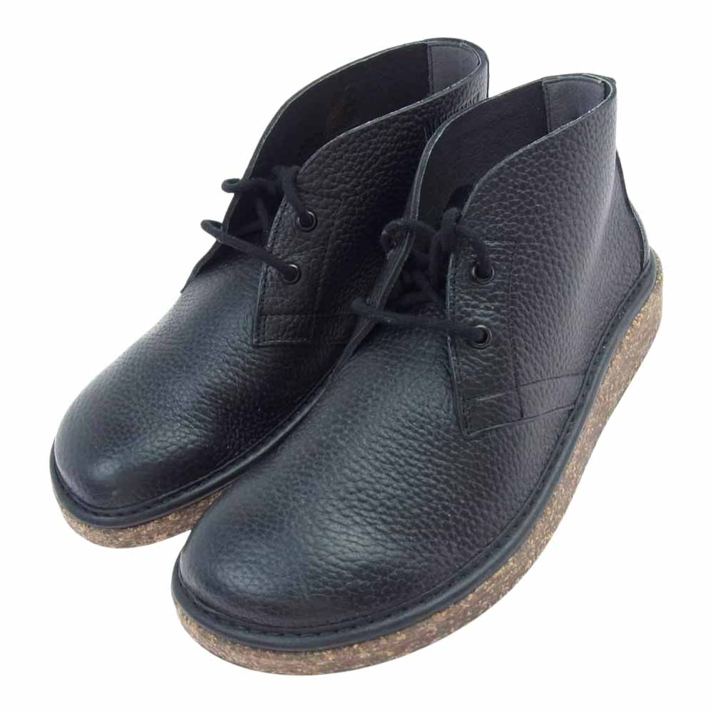 BIRKENSTOCK ビルケンシュトック MILTON ESPRESSO ミルトン レザー シューズ ブラック系 UK8【中古】