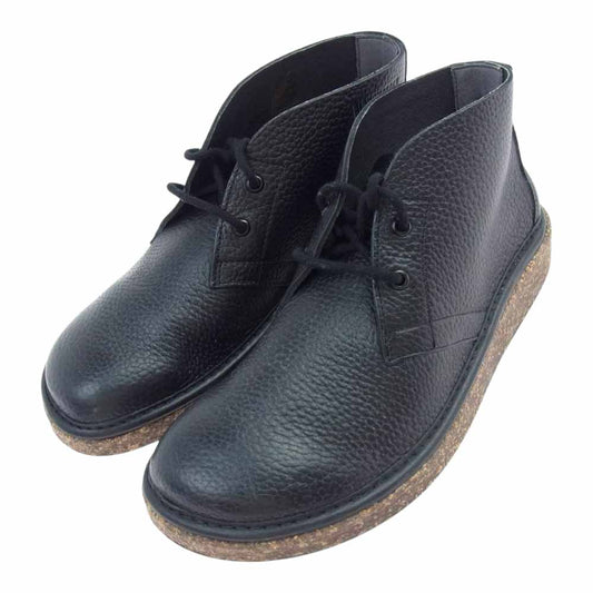 BIRKENSTOCK ビルケンシュトック MILTON ESPRESSO ミルトン レザー シューズ ブラック系 UK8【中古】