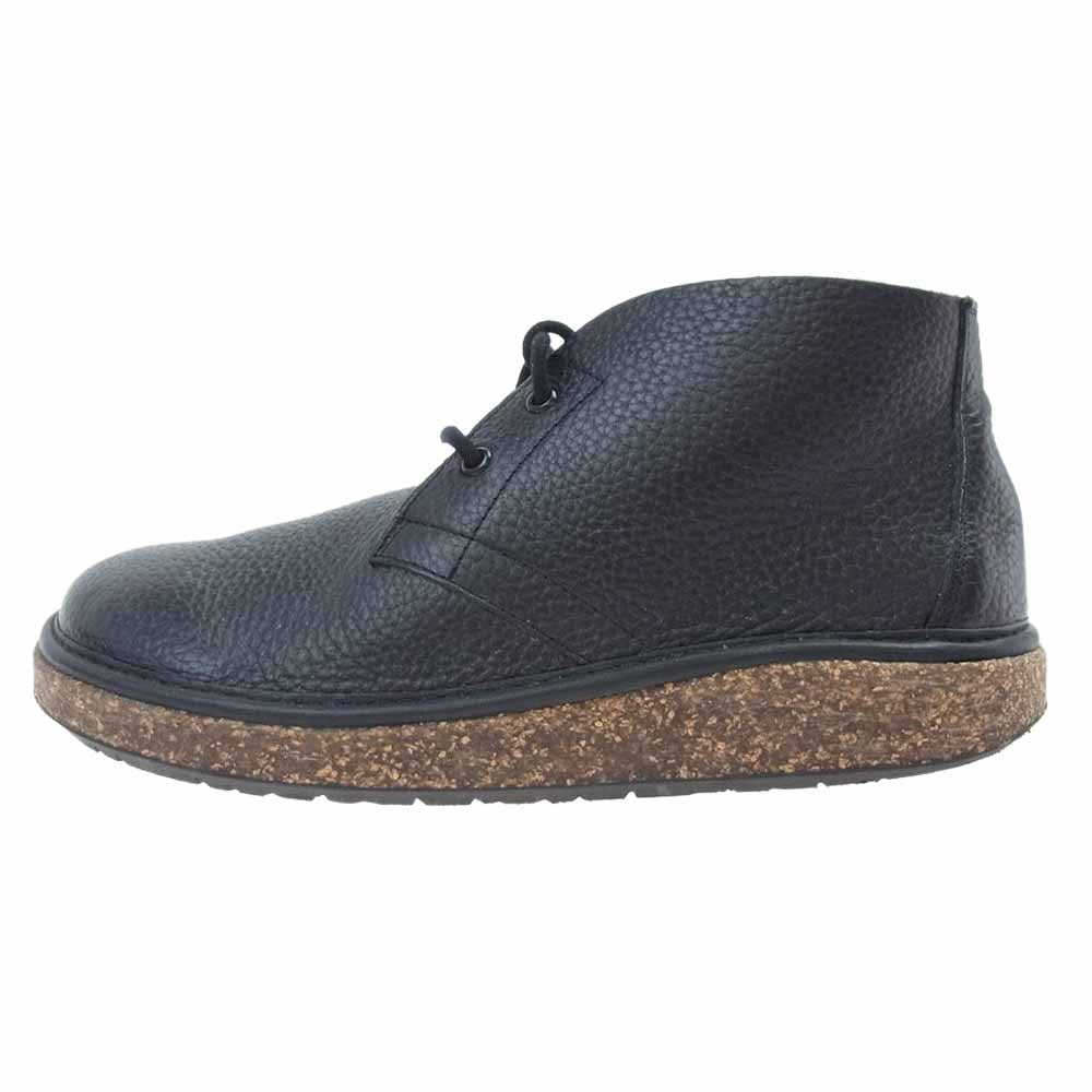 BIRKENSTOCK ビルケンシュトック MILTON ESPRESSO ミルトン レザー シューズ ブラック系 UK8【中古】