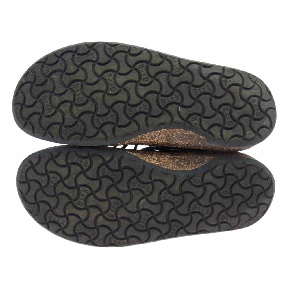 BIRKENSTOCK ビルケンシュトック MILTON ESPRESSO ミルトン レザー シューズ ブラック系 UK8【中古】