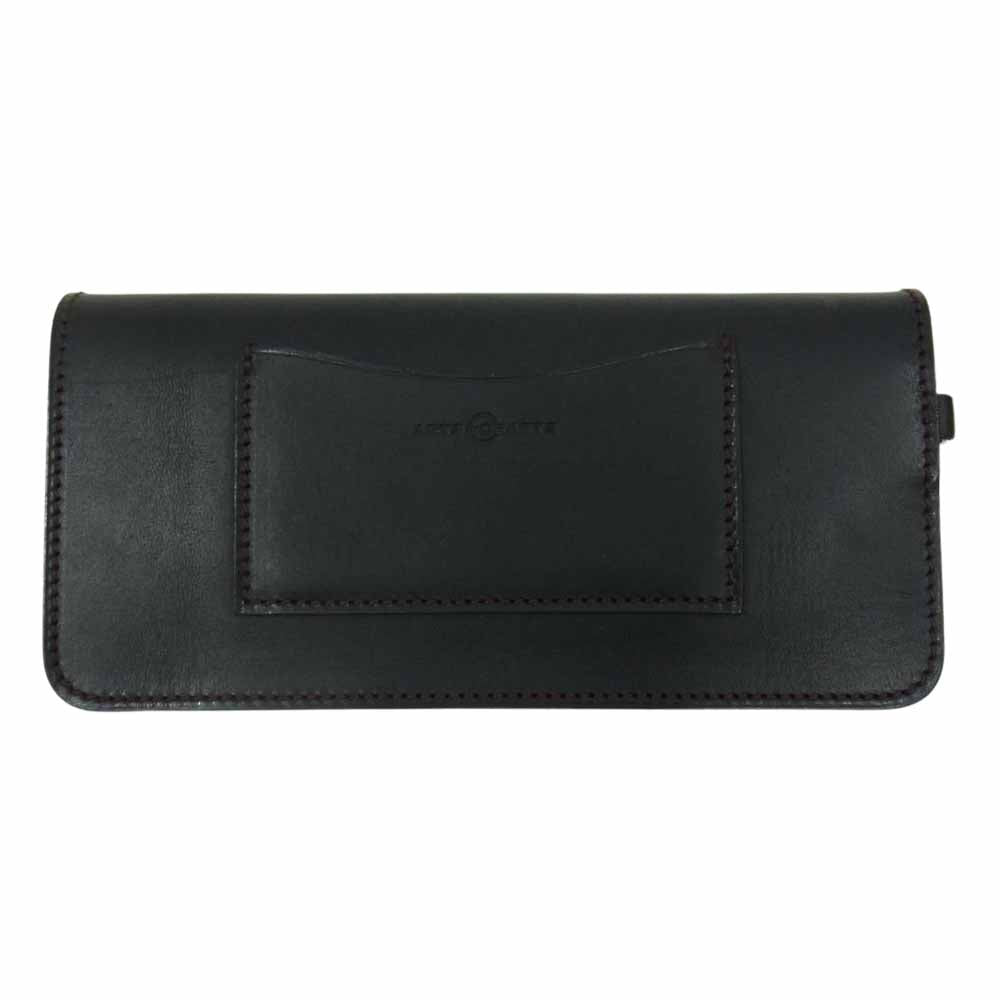 アーツクラフト ELBAMATT LONG WALLET レザー ロング ウオレット ブラック系【極上美品】【中古】