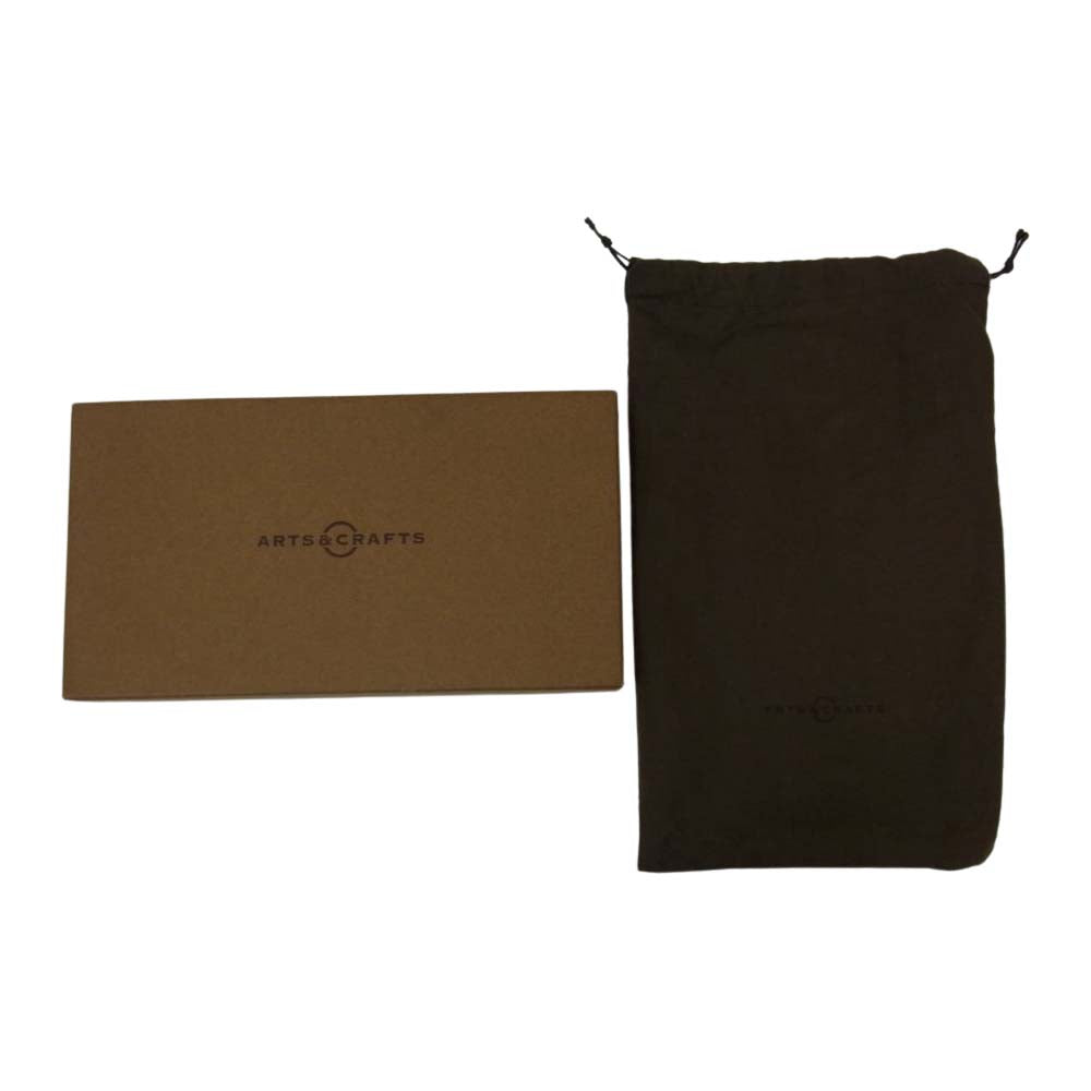 アーツクラフト ELBAMATT LONG WALLET レザー ロング ウオレット ブラック系【極上美品】【中古】