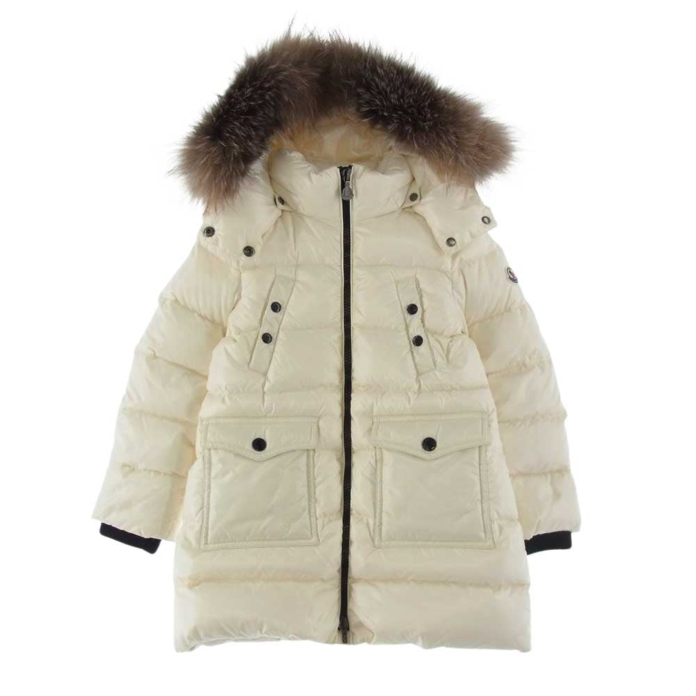 MONCLER モンクレール FRAGONT フラゴン ダウンコート キッズ 112cm ダウンジャケット オフホワイト系 5 anni 112cm【中古】