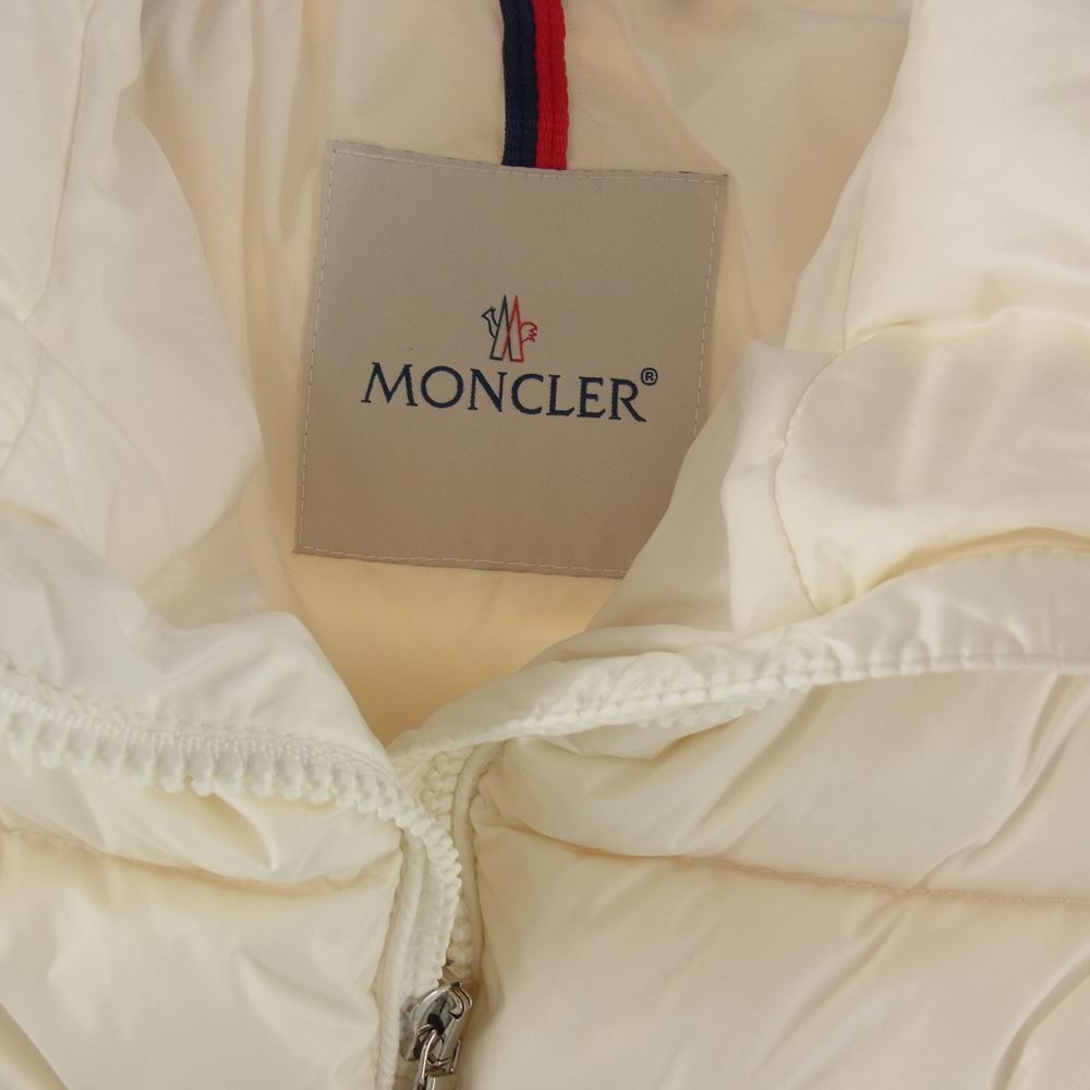 MONCLER モンクレール NADRA ダウンコート キッズ 140cm ダウンジャケット オフホワイト系 10 anni 140cm【中古】