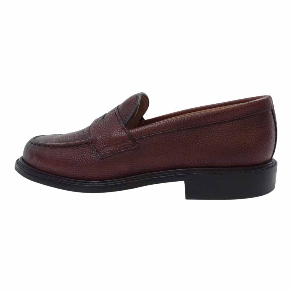 ジョセフチーニーアンドサンズ HOWARD R ALT BURGUNDY GRAIN ハワード バーガンディ グレイン レザー ローファー ブラウン系 8【中古】