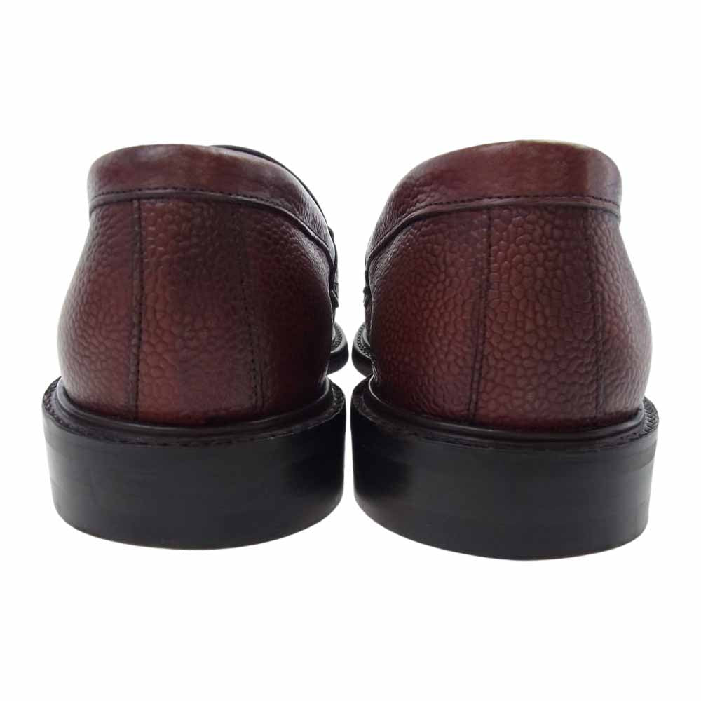 ジョセフチーニーアンドサンズ HOWARD R ALT BURGUNDY GRAIN ハワード バーガンディ グレイン レザー ローファー ブラウン系 8【中古】