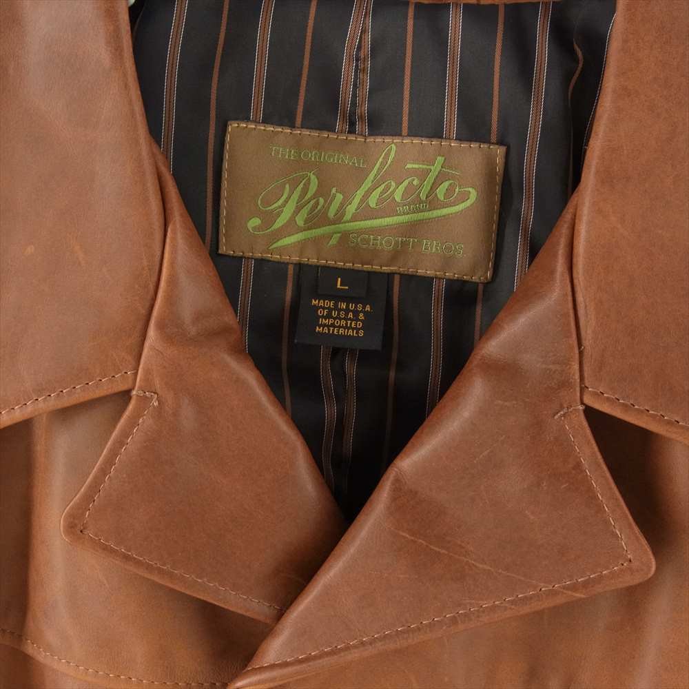 schott ショット 7623 544LT WEIGHT COWHIDE SHORT CAR COAT ウエート カウハイド ショート カー コート ジャケット 55BROWN ブラウン ブラウン系 L【新古品】【未使用】【中古】