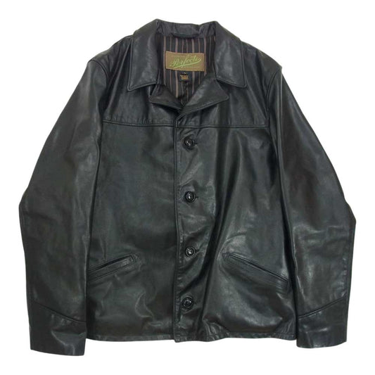 schott ショット 7623 544LT Perfecto WEIGHT COWHIDE SHORT CAR COAT ウエート カウハイド ショート カー コート ジャケット 09BLACK ブラック ブラック系 L【中古】