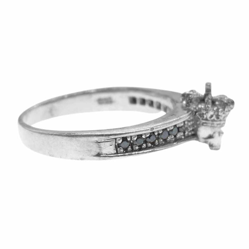 Justin Davis ジャスティンデイビス SRJ266 Tiny Skull Band Ring タイニー スカル リング シルバー系【中古】