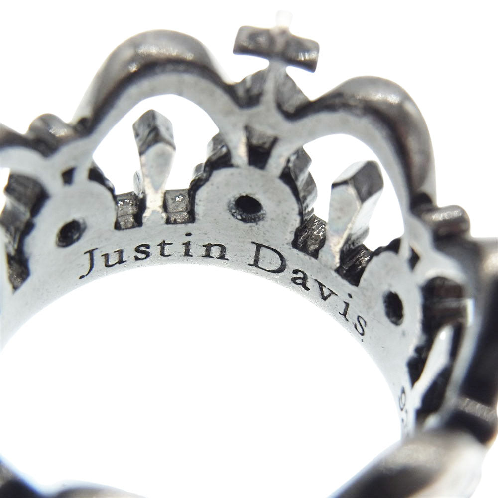 Justin Davis ジャスティンデイビス  SRJ127 CHAPEL CROWN クラウン リング ブラック系【中古】