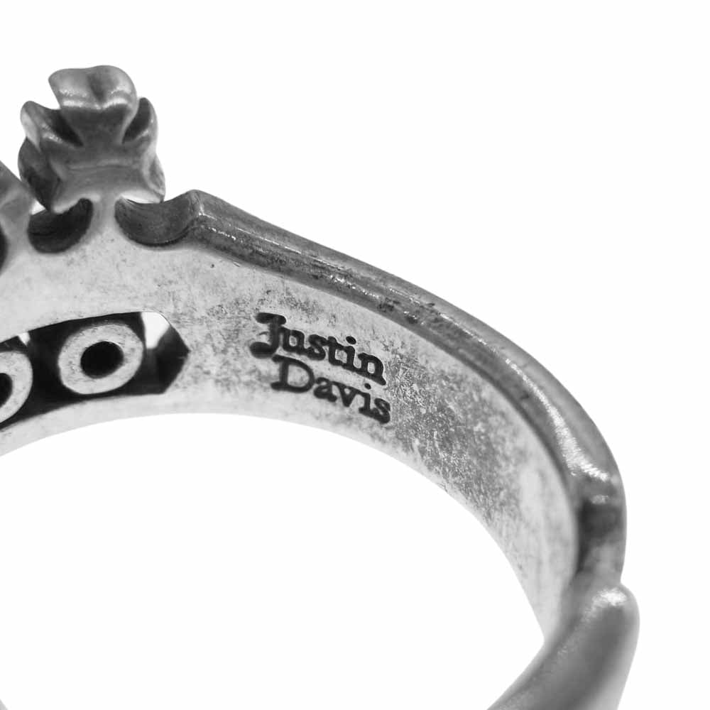 Justin Davis ジャスティンデイビス SRJ663 BETH Ring ストーン リング シルバー系【中古】