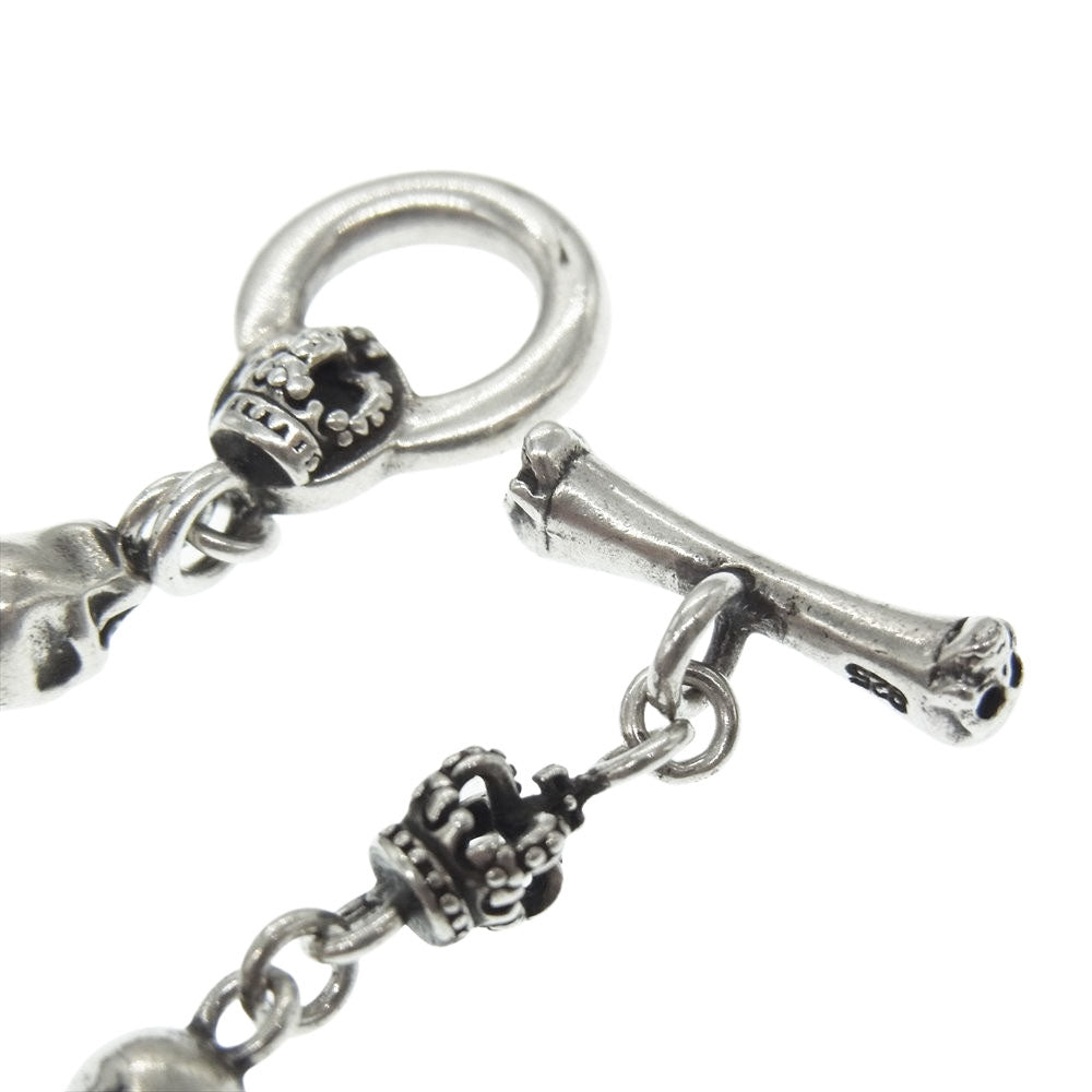 ジャスティンデイビス ブレスレット SBJ126 スカル クラウン【中古】 Justin Davis ジャスティンデイビス SBJ126 SKULL DIVINE スカル