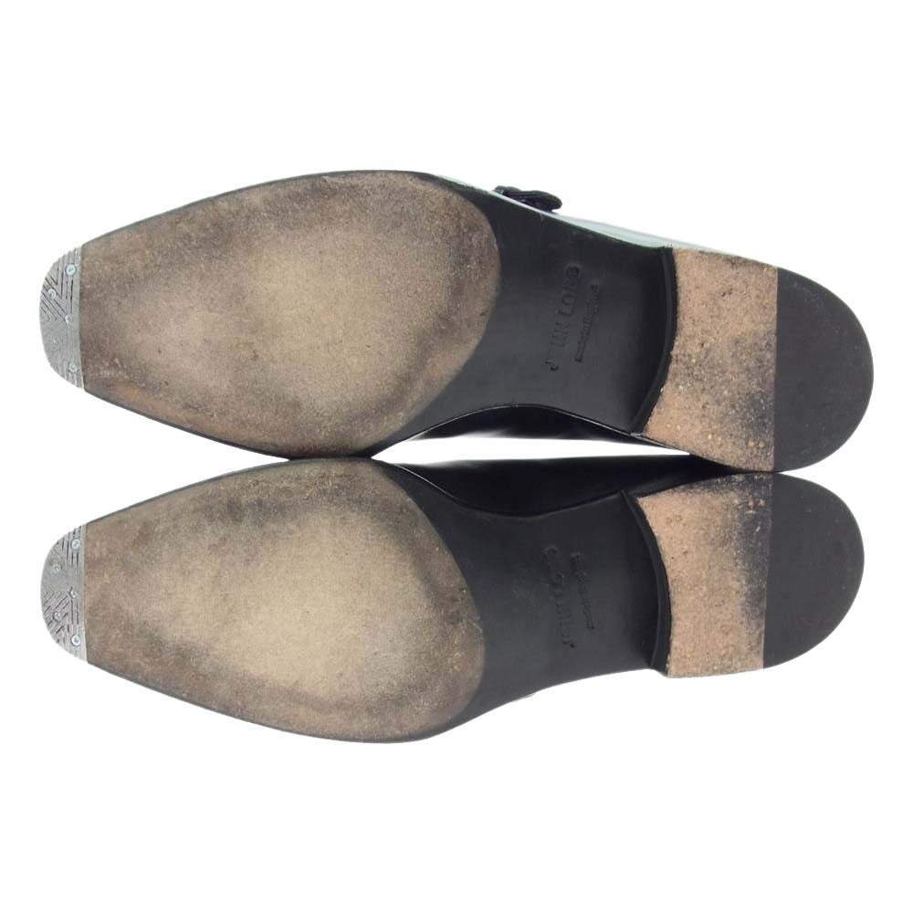 John Lobb ジョンロブ CHAPEL チャペル 8000Eラスト ブラックミュージアムカーフ ダブルモンクストラップ シューズ UK6.5 ブラック系 6 1/2【中古】