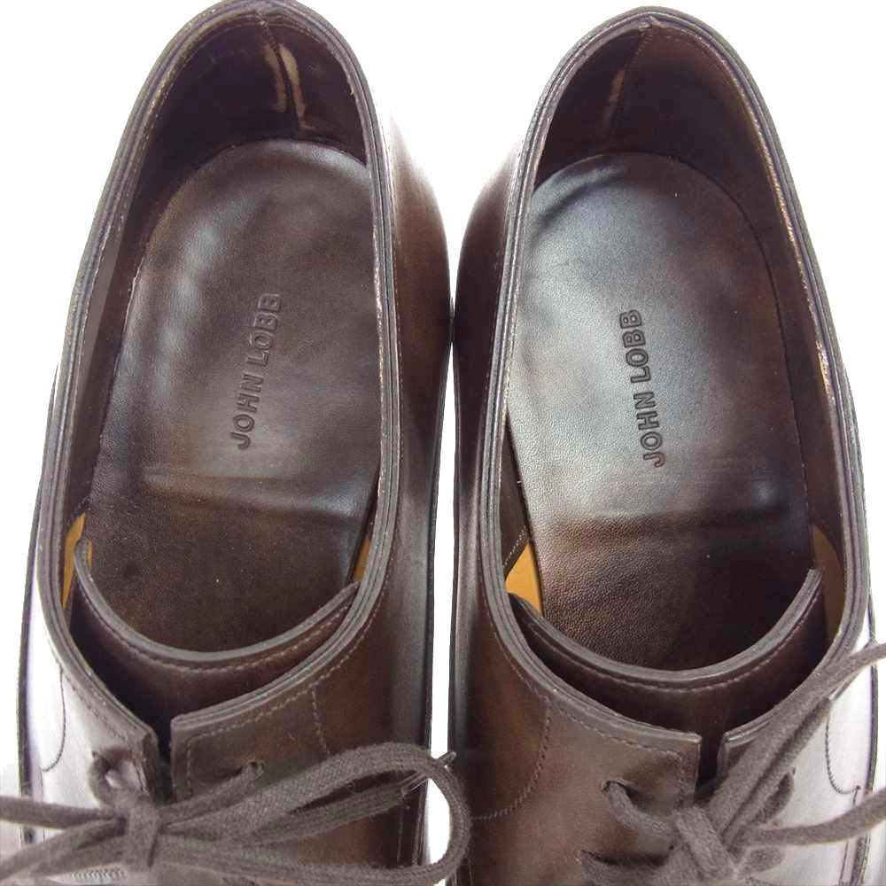 John Lobb ジョンロブ ARCHER アーチャー ダークブラウンミュージアムカーフ 8000E UK6.5 ブラウン系 6 1/2【中古】