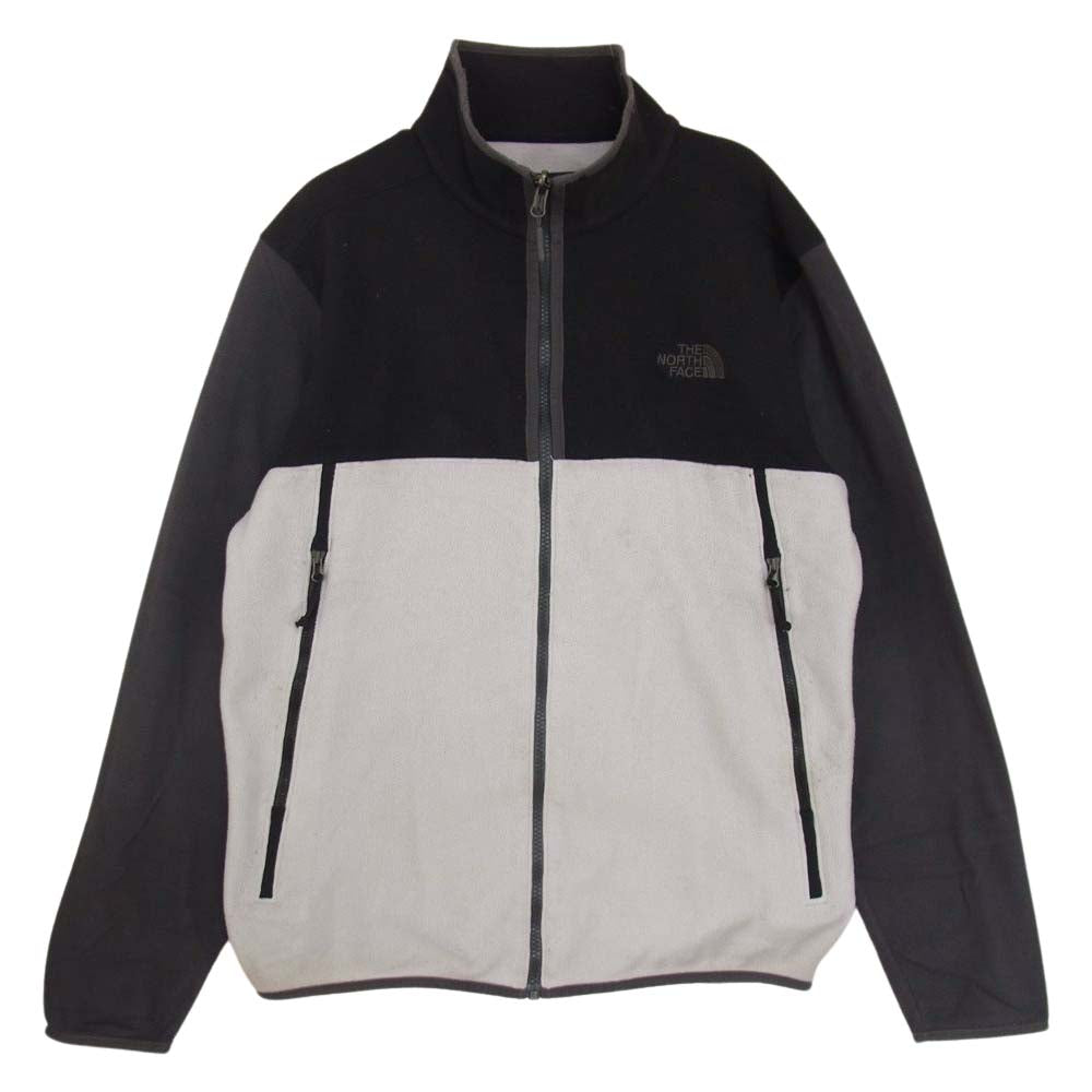 THE NORTH FACE ノースフェイス NF0A3MFV Men's Glacier Alpine Full Zip グレイシャー アルパイン フルジップ フリース ジャケット オフホワイト系 ブラック系【中古】