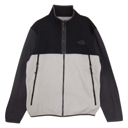 THE NORTH FACE ノースフェイス NF0A3MFV Men's Glacier Alpine Full Zip グレイシャー アルパイン フルジップ フリース ジャケット オフホワイト系 ブラック系【中古】