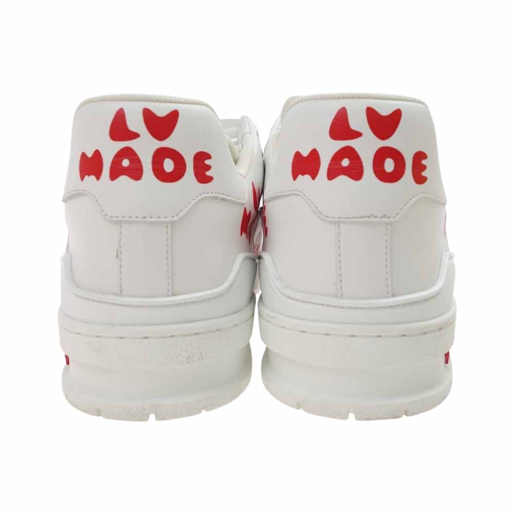 LOUIS VUITTON ルイ・ヴィトン 1A9J9R NIGO ニゴ LV トレイナー・ライン スニーカー ホワイト系 7 1/2【中古】