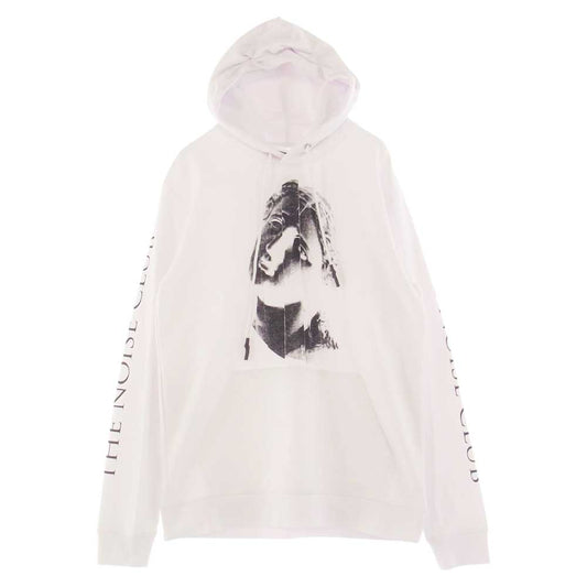 Alexander McQueen アレキサンダーマックイーン グラフィック プリント スウェットパーカー フーディ ホワイト系 S【美品】【中古】