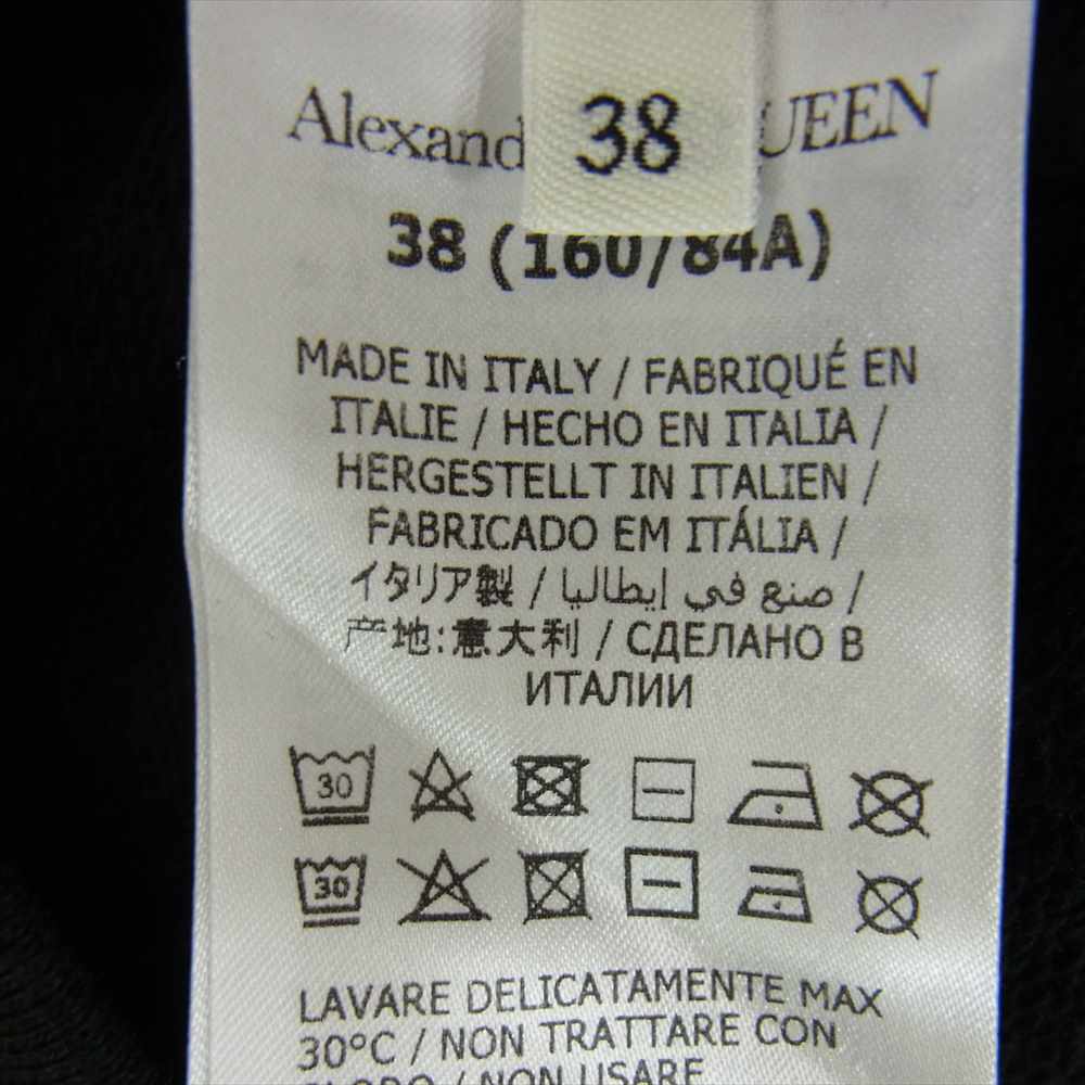 Alexander McQueen アレキサンダーマックイーン ケリングジャパンタグ 688715 Graffiti Hoodie グラフィック ロゴ プリント フーディ パーカー ブラック ブラック系 38【中古】