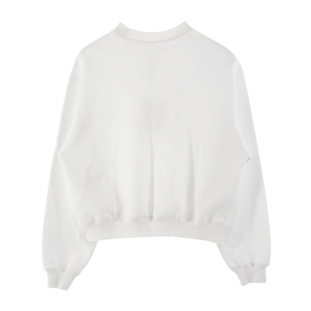Alexander Wang アレキサンダーワン 4CC3211285 Crewneck Sweatshirt ロゴプリント クルーネック スウェット トレーナー ブ ホワイト系 S【美品】【中古】