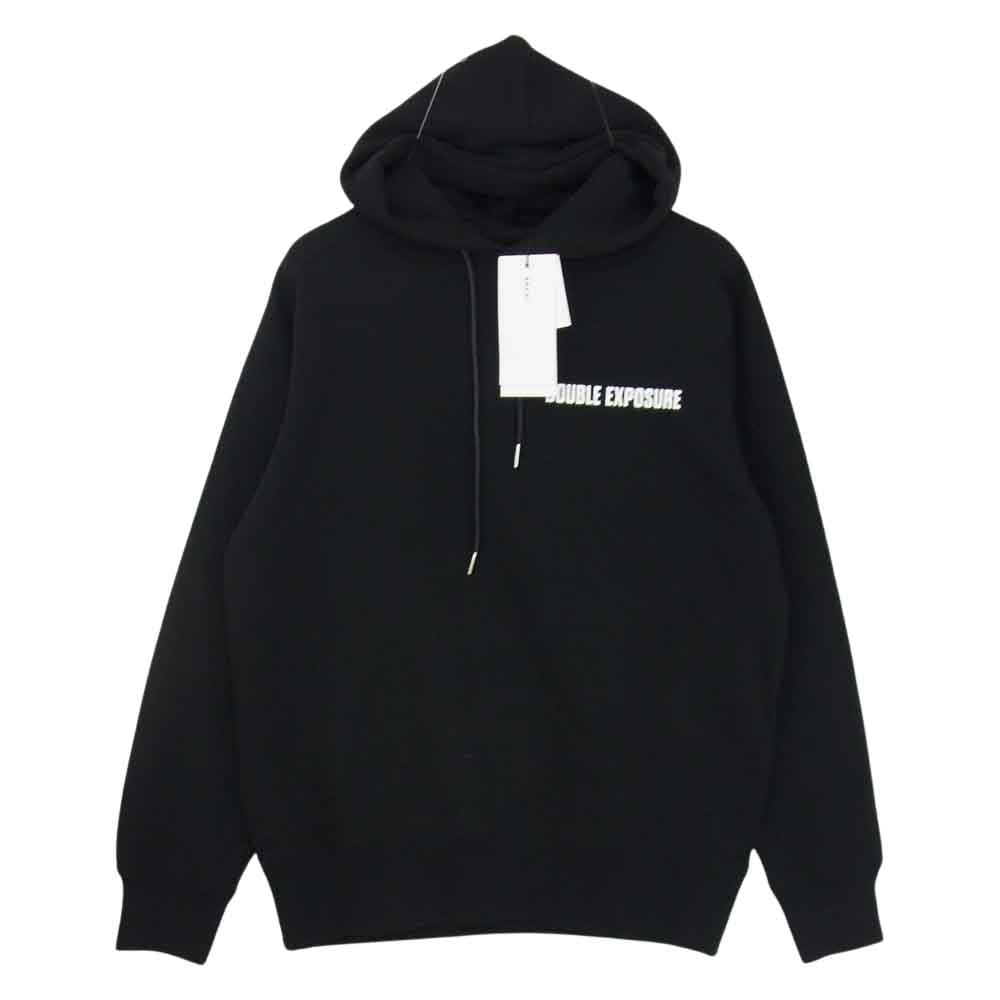 Sacai サカイ 22SS 22-0401S FILM CREW バックプリントパーカー スエットパーカー フーディブラック  ブラック系 1【美品】【中古】