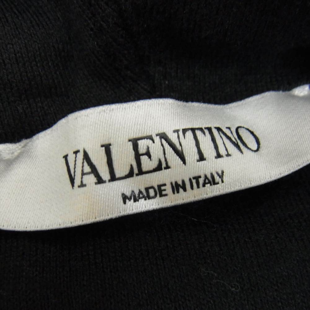VALENTINO ヴァレンティノ UV3MF14F3TV VLTN ロゴ デザインプルオーバーパーカー スウェットフーディ  ブラック系 S【中古】