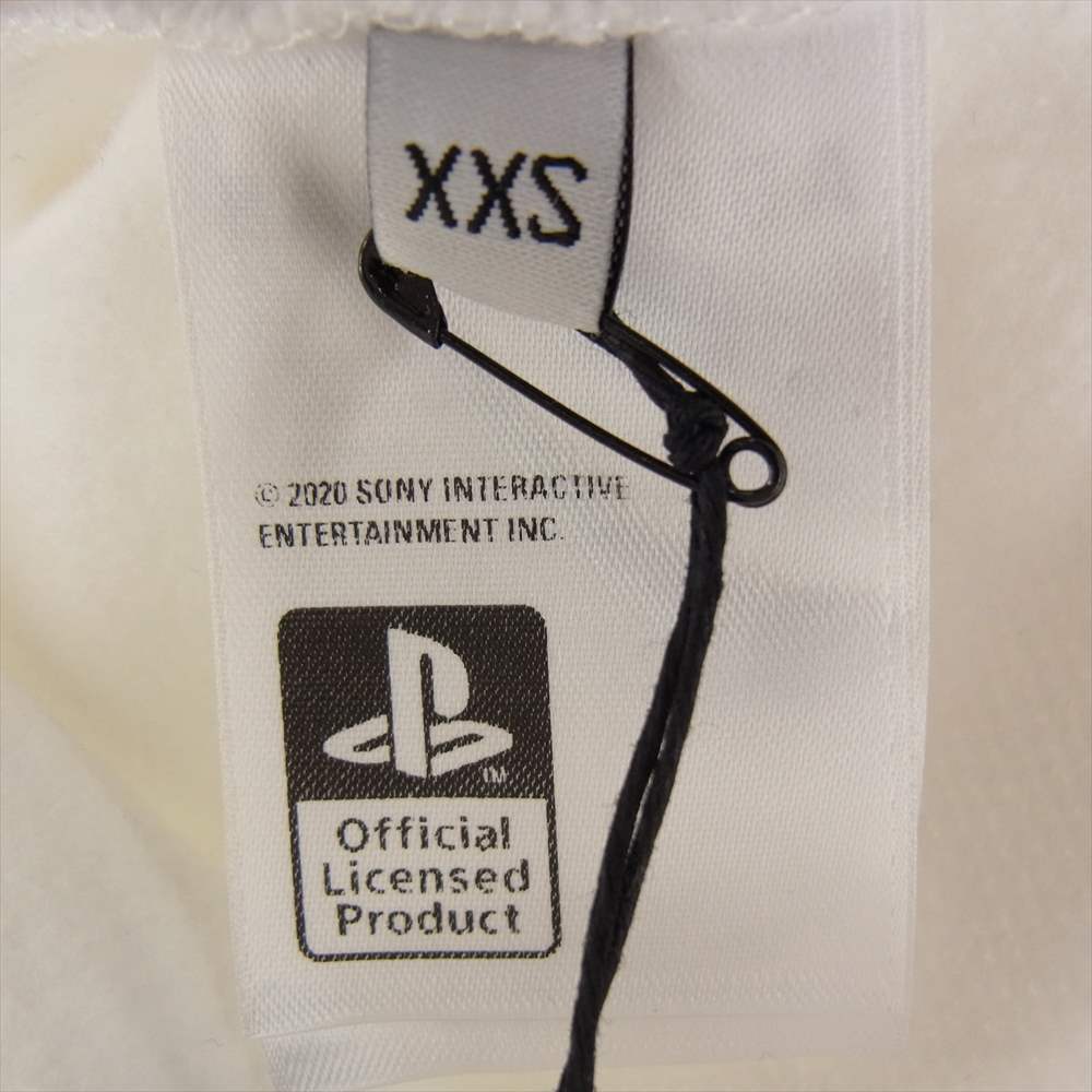 BALENCIAGA バレンシアガ 21AW Playstation Boxy Hoodie プレイステーションボクシーフーディ プルオーバーパーカー フーディー PS5 プリント  ホワイト系 XXS【中古】