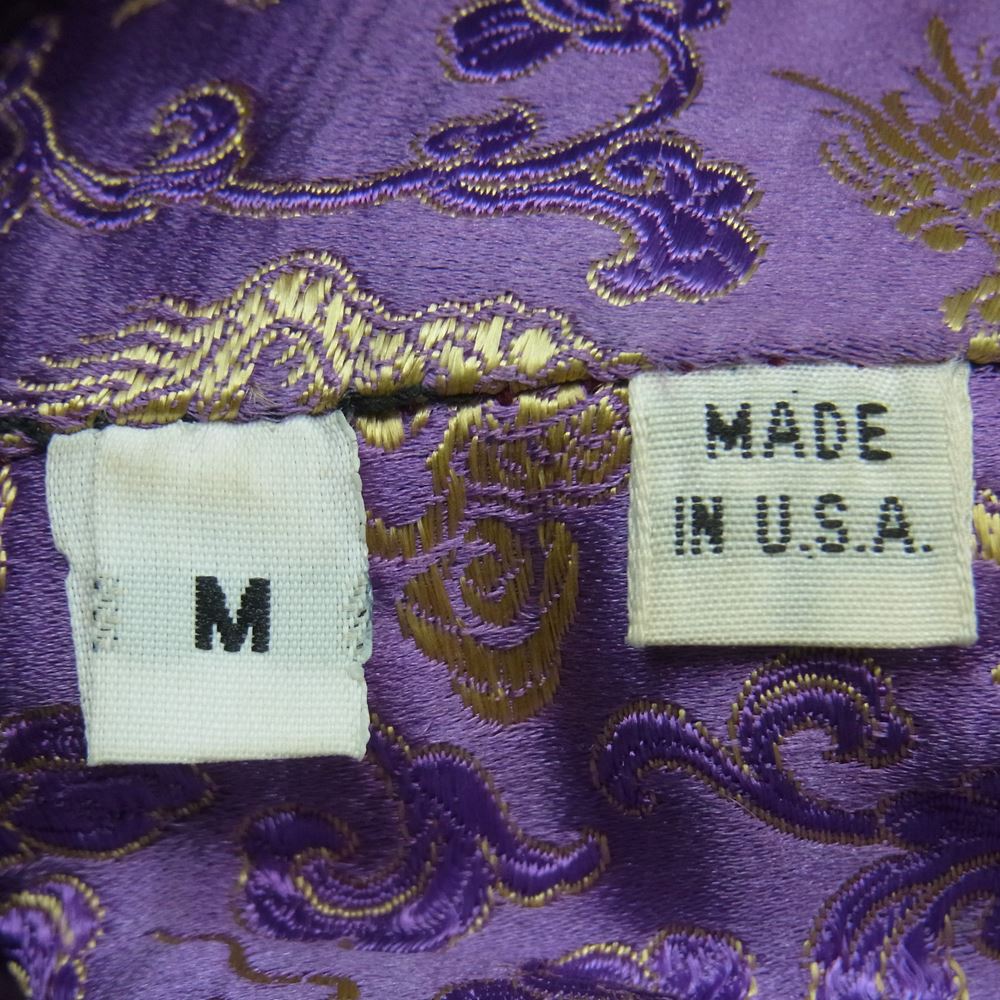 SKKIN スキン スティングレイ クロスインレイ 925コブラチップコード クロスリベット 裏地チャイニーズ柄 レースアップ レザー パンツ ブラック系 M【中古】