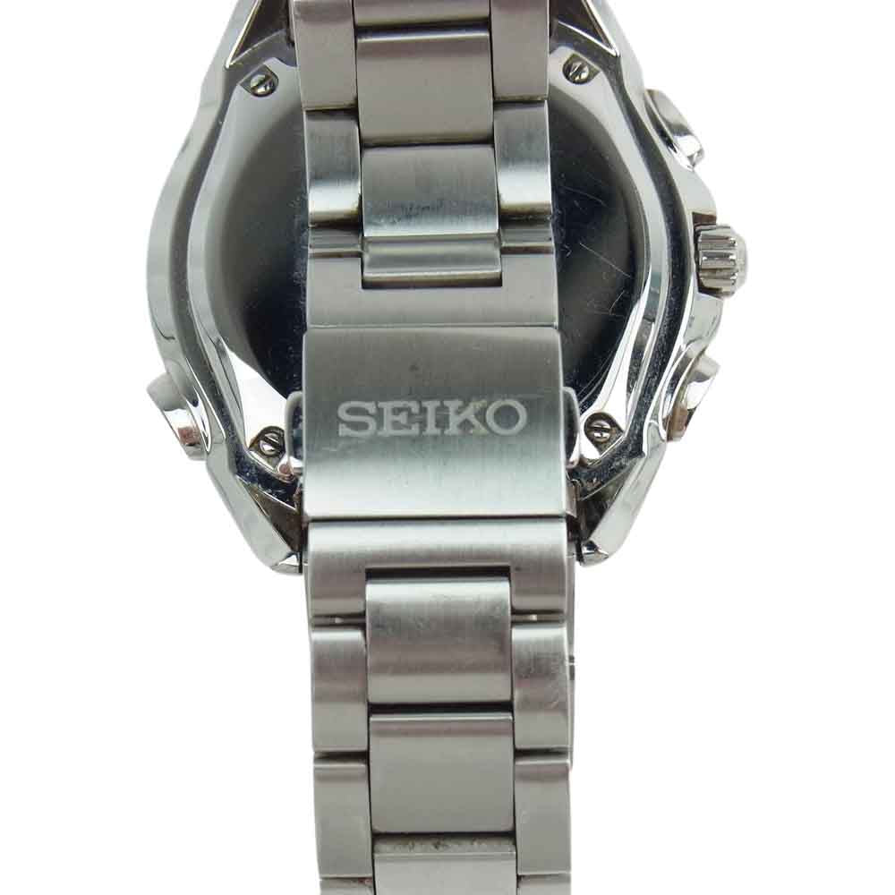 SEIKO セイコー 8B82-0AG0 BRIGHTZ ブライツ クロノグラフ チタン 黒文字盤 腕時計 ソーラー 電波 シルバー系【中古】