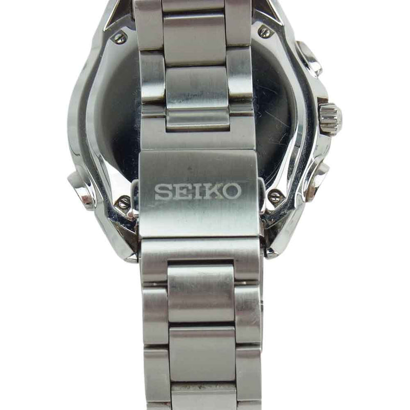 SEIKO セイコー 8BAG0 BRIGHTZ ブライツ クロノグラフ チタン 黒文字盤 腕時計 ソーラー 電波 シルバー系中古