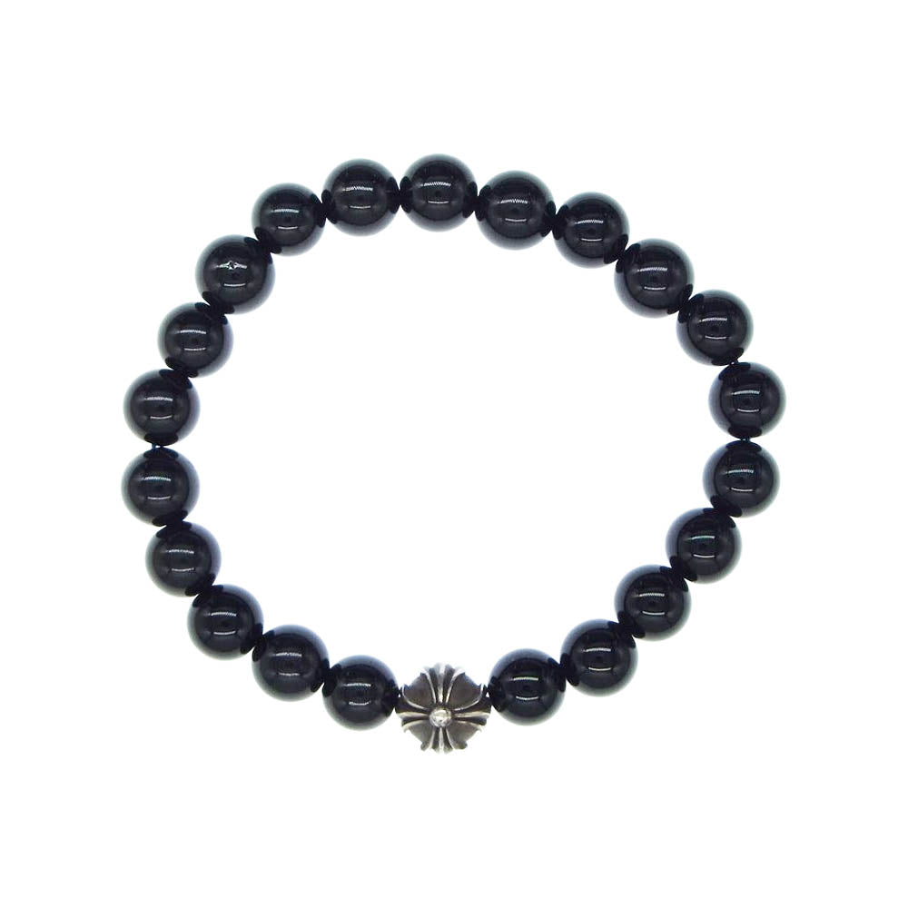 CHROME HEARTS クロムハーツ（原本無） BEAD 8ｍｍ オニキス ビーズ ブレスレット ブラック系【中古】