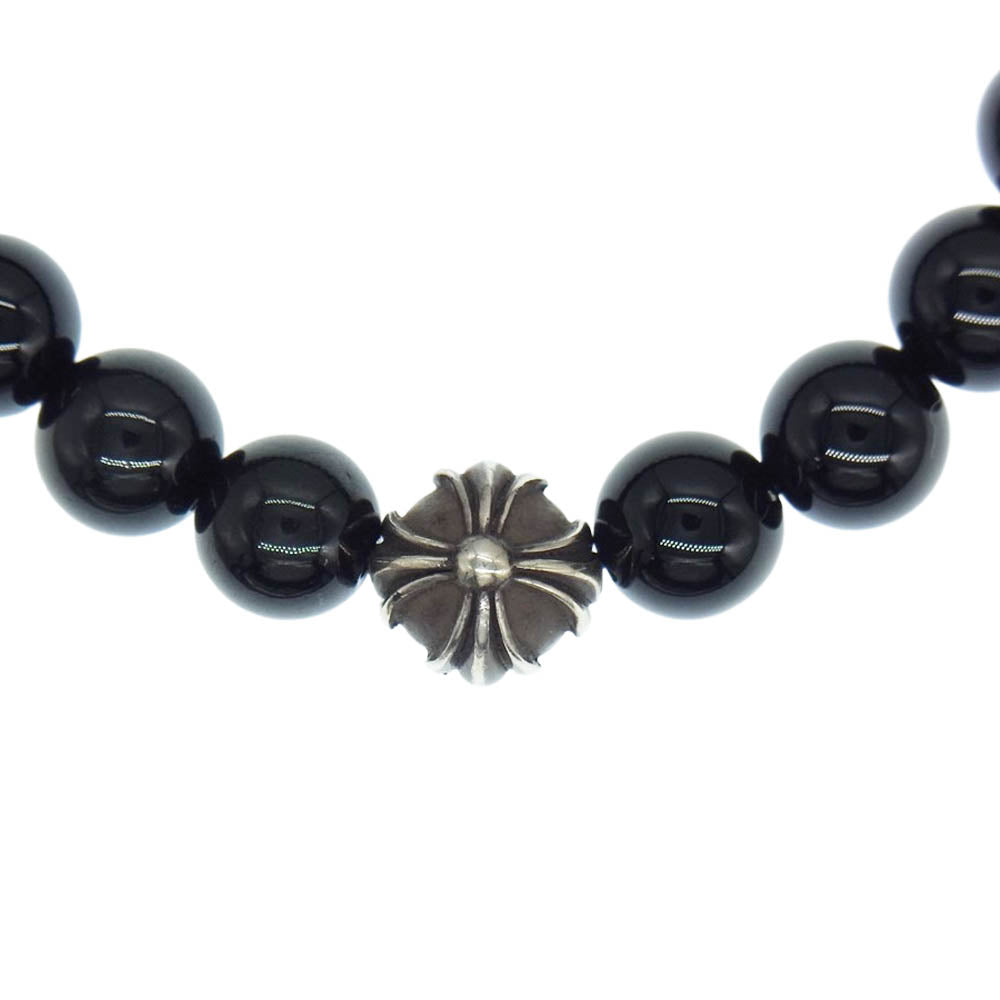 CHROME HEARTS クロムハーツ（原本無） BEAD 8ｍｍ オニキス ビーズ ブレスレット ブラック系【中古】