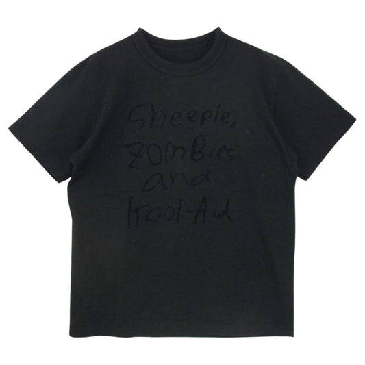 Sacai サカイ 22AW 22-0409S MADSAKI Flock Print T-Shirt 半袖 Tシャツ ブラック系 2【美品】【中古】