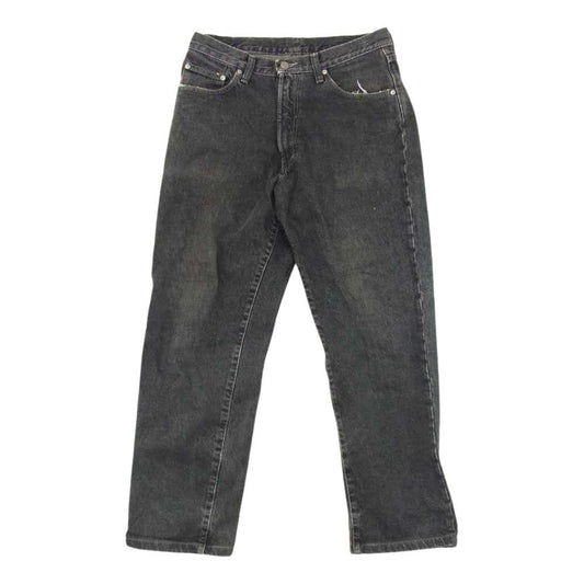 RRL ダブルアールエル USA製 90s ブラック デニム レザー パッチ ブラック系 31【中古】