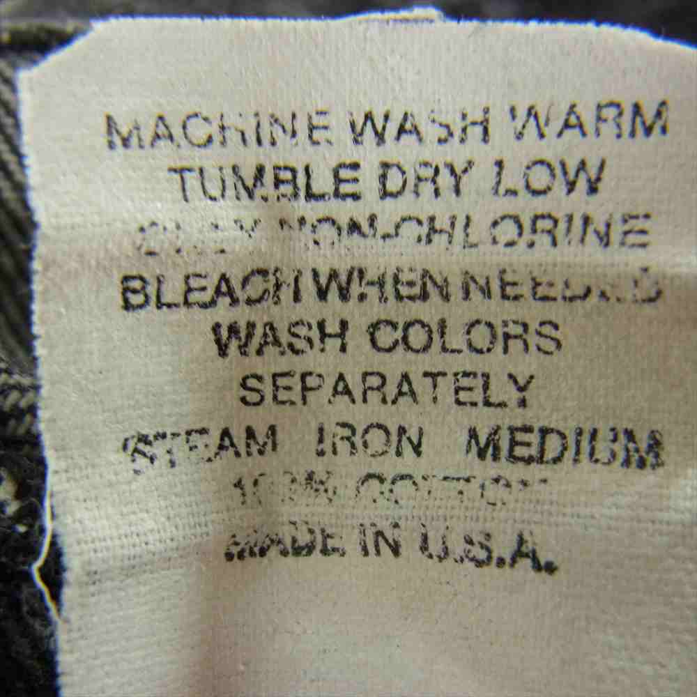 RRL ダブルアールエル USA製 90s ブラック デニム レザー パッチ ブラック系 31【中古】